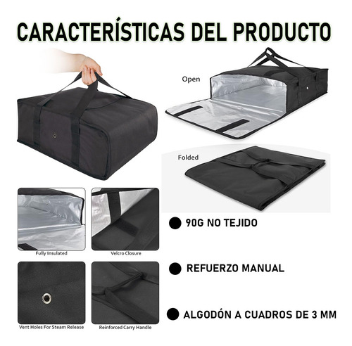 Bolsas Termica Para Comida Impermeable Aislada Reutilizables