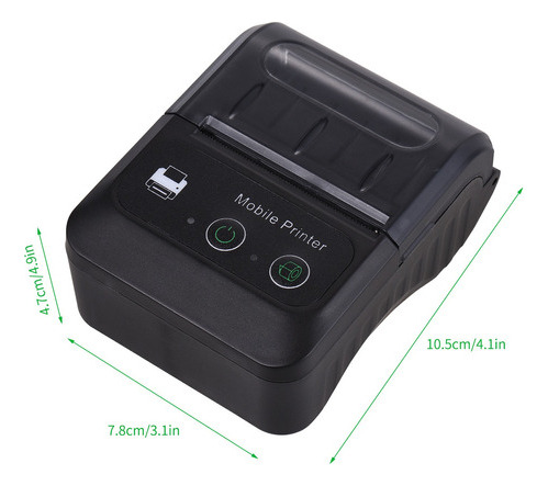 Impressora Térmica Sem Fio Bt Mini Usb