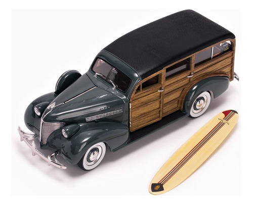 Chevrolet Woody Wagon 1939 Con Surfboard - V Sun Star 1/18