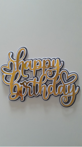 Cake Topper Happy Birthday 