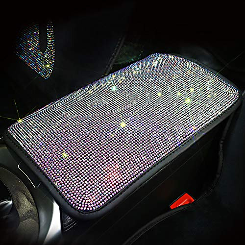 Eing Auto Center Console Pad Crystal Bling Car Armrest Seat