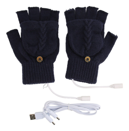 Guantes Térmicos Para Computadora, Calentador Usb, Abatible,