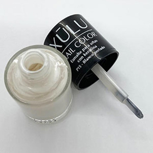 Imagen 3 de 3 de Esmalte Para Uñas Con Keratina Efecto Fortalecedor Xúlu Z800 Color 15 - BLANCO PERLADO