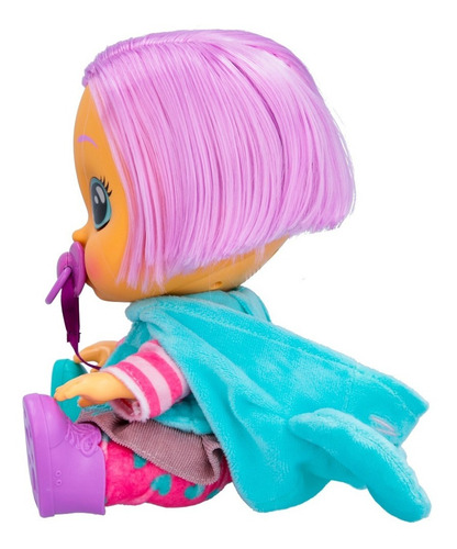 Imagen 5 de 10 de Cry Babies Muñeca Dressy Con Pelo Peina Lala Bebe Lloron Ed