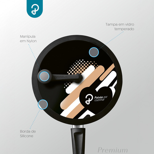 Pipoqueira De Alumínio Premium 4,7l - Panelux Grafite