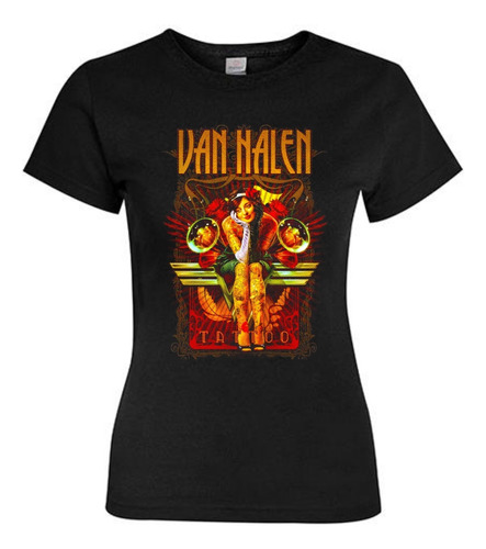 Polera Mujer - Van Halen -  Diseño 100