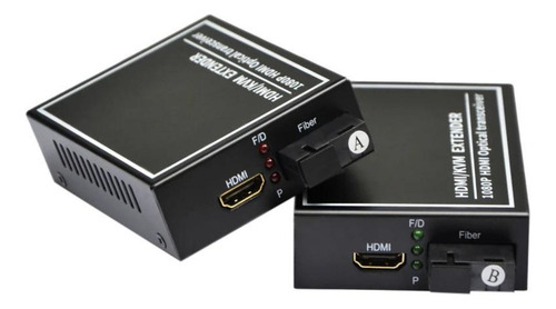 Kit Extensor Hdmi Via Fibra Ótica 40km