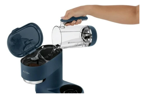 Cafetera/licuadora 3 En 1 Azul Marino Con Filtro Reutilizabl