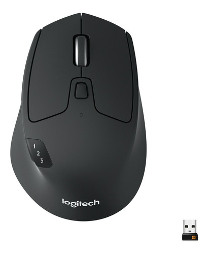 Mouse Bluetooth Logitech M720 Triathlon Multidispositivo Color Negro