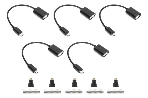 5 Juegos De Cable Micro Usb A Otg Hdmi Hembra A Mini Hdmi Ma