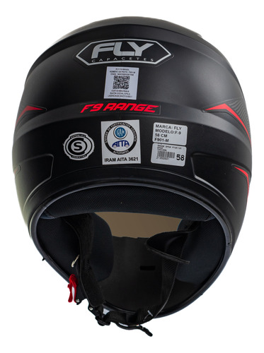 Casco Moto Integral Fly F9 Range Visor Simple