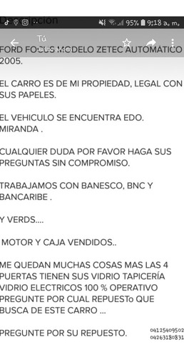 Repuestos De Ford Focus Zetec 2005