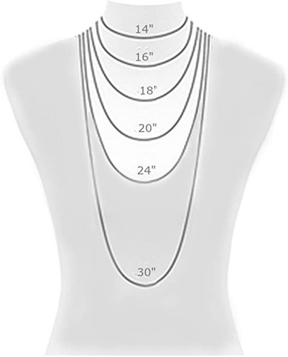 Imagen 6 de 7 de Ritastephens Collar De Plata De Ley Italiana O Oro De 0.118.