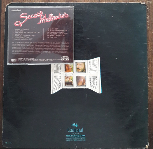 Imagem 2 de 4 de 2x Lp Vinil (g+) + Cd (nm) Secos & Molhados Secos E Molhados