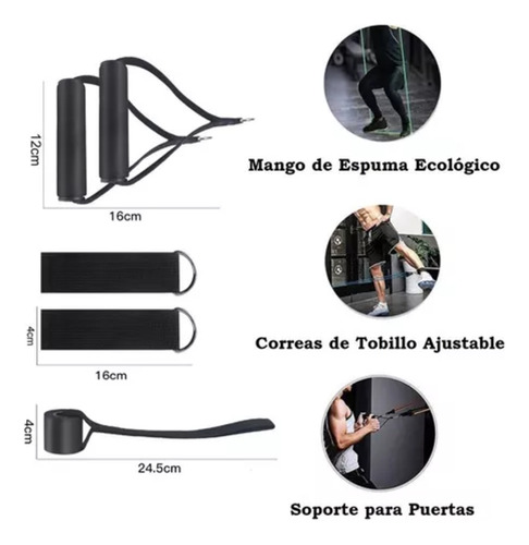 Kit Bandas Elásticas Banda Elastica De Resistencia Ejercicio