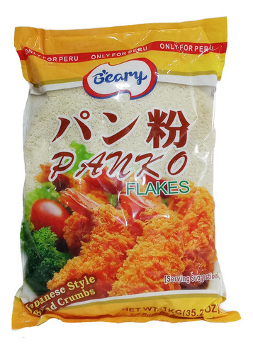 Panko Blanco Pan Rayado Tempura Flakes Makis Sushi 1kg Beary