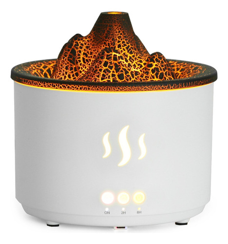 2024 Humidificador De Aire Lava Volcano Aroma  Efecto Llama