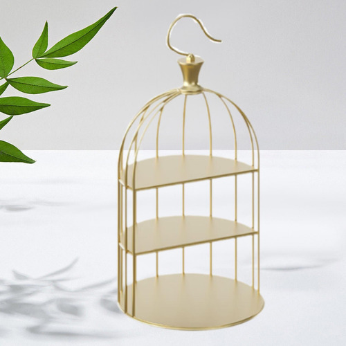 Estante Para Jaula De Pájaros, Soporte Para Pasteles, Oro L