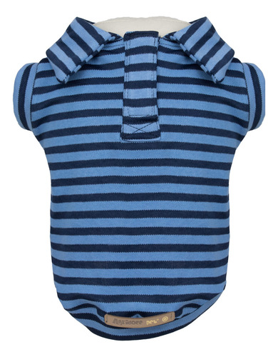 Roupa Gola Polo Azul Tamanho Gg Para Cachorro De 9 Até 11kg