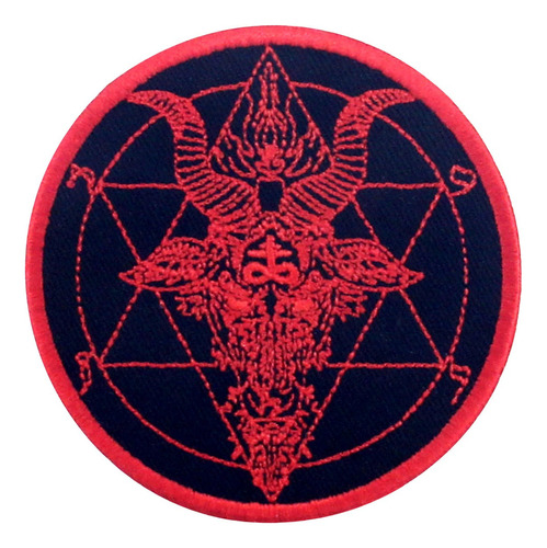 7 Parches Bordados En Forma De Pentagrama Con Símbolos Pagan