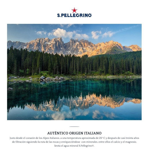 Caja Con Agua Mineral San Pellegrino Con 24 Pzs De 250 Ml
