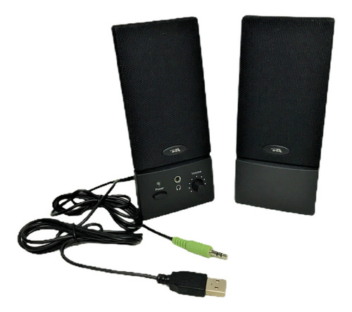 Imagen 1 de 3 de Cornetas Speaker Cyber Acoustics Ca-2016 Usb Laptop Pc   D10
