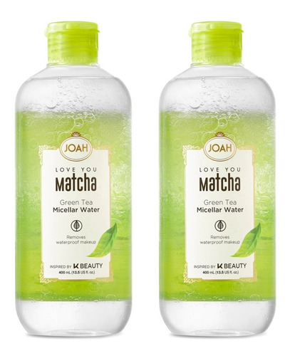 Agua Micelar Desmaquillante Matcha Joah K Beauty (2 Pack)