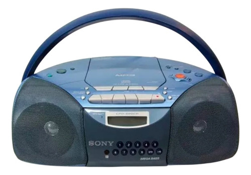 Radio Grabadora Sony Cfd-s20cp C/control Azul (Usado)