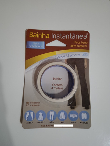 Barra Invisível Bainha De Calça. É Só Passar O Ferro Quente