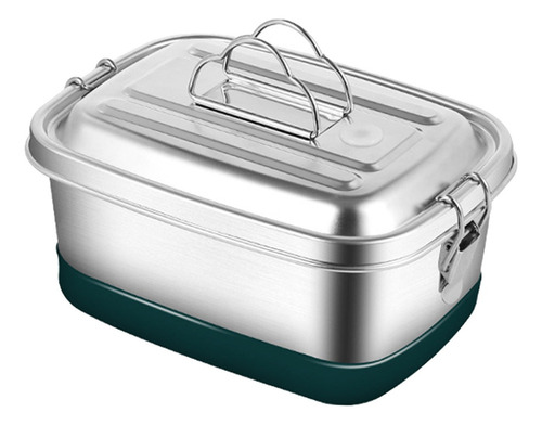 Contenedor De Comida De Almuerzo De Metal A 1200ml 2 Niveles