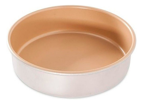 Molde Para Pastel Redondo Acero/aluminio 23 Cm Nordicware Color Plateado