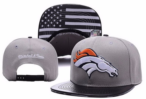 Boné New Aba Couro Broncos Regulável Nfl Hip Hop Skate Rap