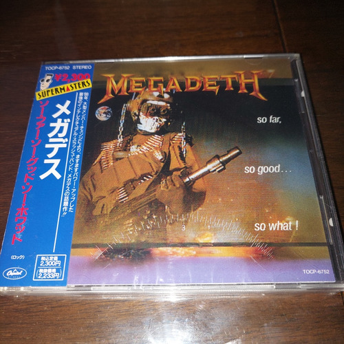 Megadeth Cd So Far So Good So Wath Ed Japonesa