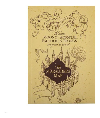 Libreta Mapa Del Merodeador Harry Potter