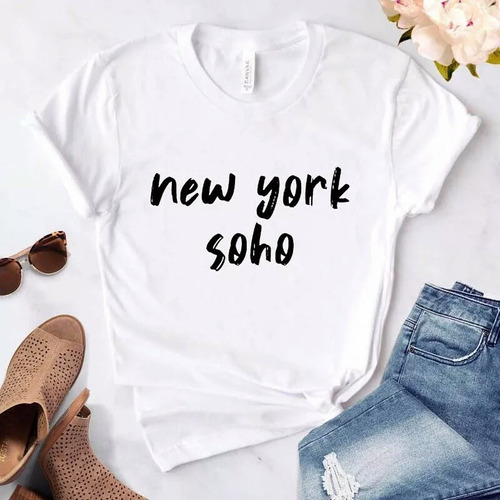 Bella Camiseta Para Dama New York Soho