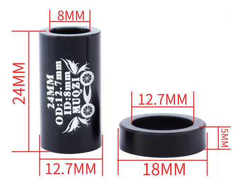 2 Peças De Montagem De Amortecedor Traseiro Para Bicicleta