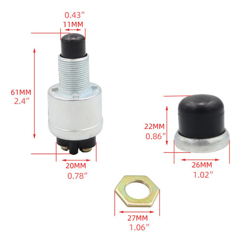 Botón De Arranque Del Motor Interruptor De Arranque A