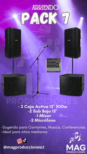 Arriendo Amplificación Para Todo Tipo De Eventos