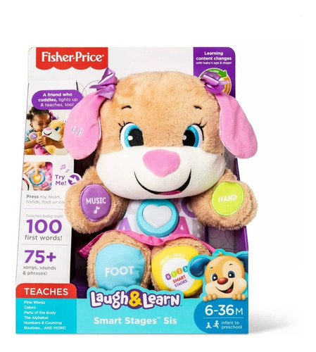 Fisher Price Perrita Aprende Conmigo Puppy Inglés Original!!