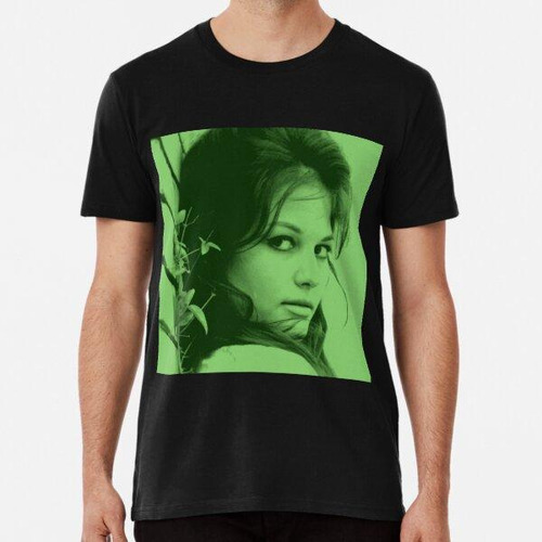 Remera Claudia Cardinale En Verde Algodon Premium