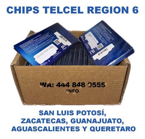 Chip Telcel Mayoreo 100 Piezas 3 En 1 (Usado)