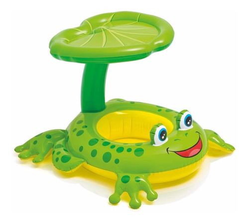 Flotador Colchoneta Juguete Inflable Intex Ranita C/techo