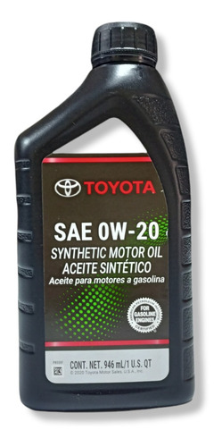 Aceite Lubricante Sintético 0w-20 Toyota Original 