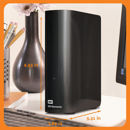 Imagen 2 de 5 de Disco Duro De Sobremesa Wd 6tb Elements, Usb 3.0, Compati...