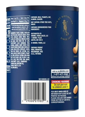 Holiday Nut Crunch Planters Mezcla Nueces Surtidas 595g Imp.