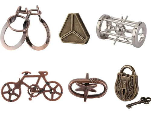 Cute-alloy - Zinc Alloy Puzzle Kongming Lock Brain Teaser