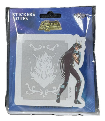 Bloc De 100 Notas Adhesivas Tipo Post It Saint Seiya