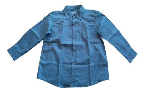 Camisa Azul Claro Para Niños Manga Larga Talla 6 Epk