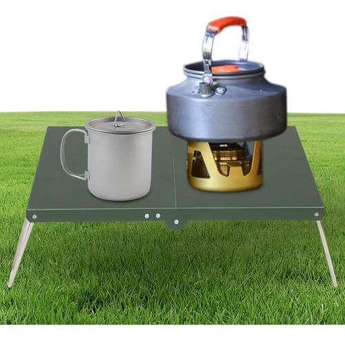 Mesa Para Acampar Al Aire Libre, Escritorio Multiusos Verde