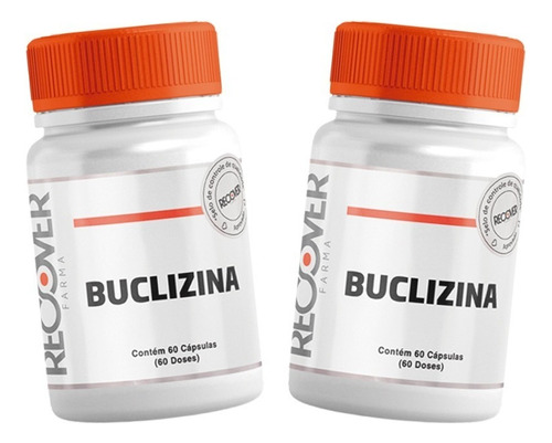 2x Buclizina 25mg - 60 Cápsulas Sabor Natural